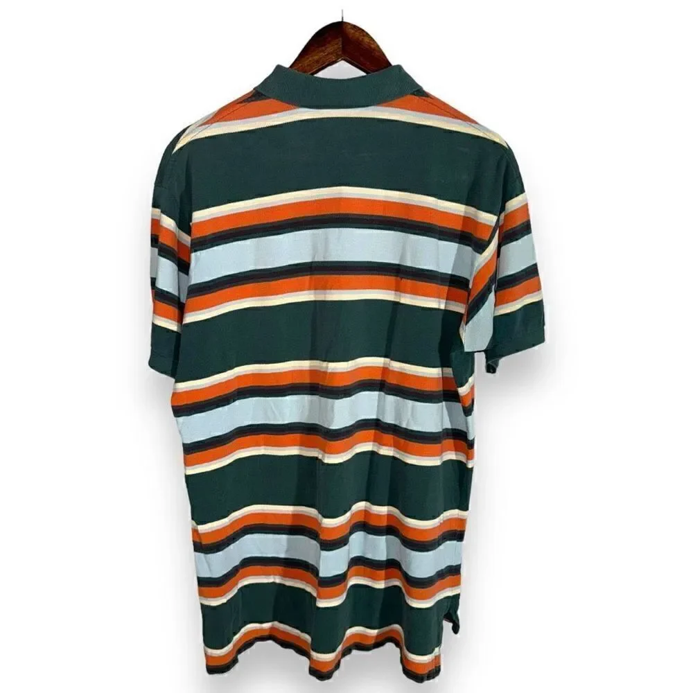 Green Polo Ralph Lauren Made in USA Pique Polo Shirt Size L